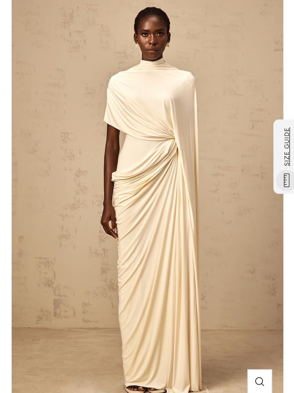 Miss Rosier Fenella Asymmetrical Draped Cape & Dress Matching Set